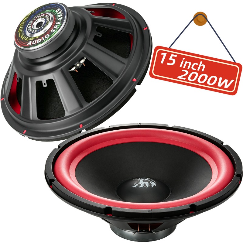 Audio Home Cinema - 1 Stück 15 Zoll Auto-Subwoofer 2000W