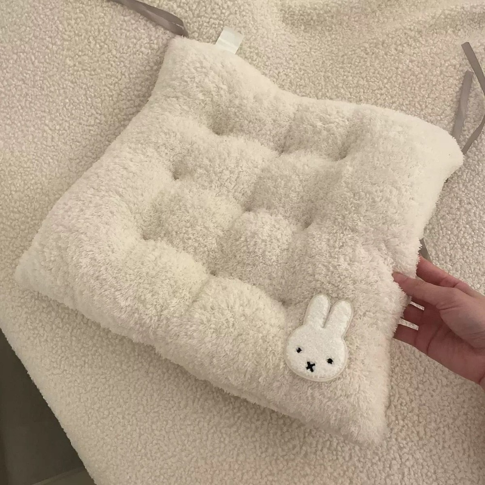 Home Cinema Chairs - Miffy Rabbit Verdicktes Sitzkissen, niedliches Bürostuhlpolster,