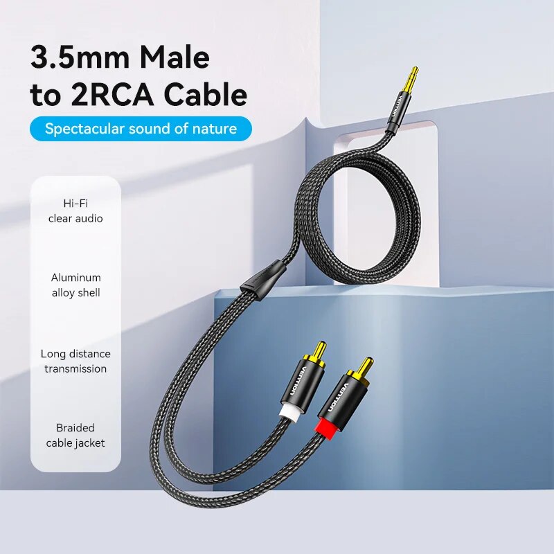 Vention RCA-Kabel 3,5 mm auf 2 – Home Cinema Tv Bewertung und Preis