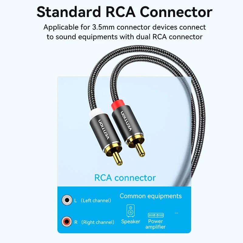 Vention RCA-Kabel 3,5 mm auf 2 – Home Cinema Tv Bewertung und Preis