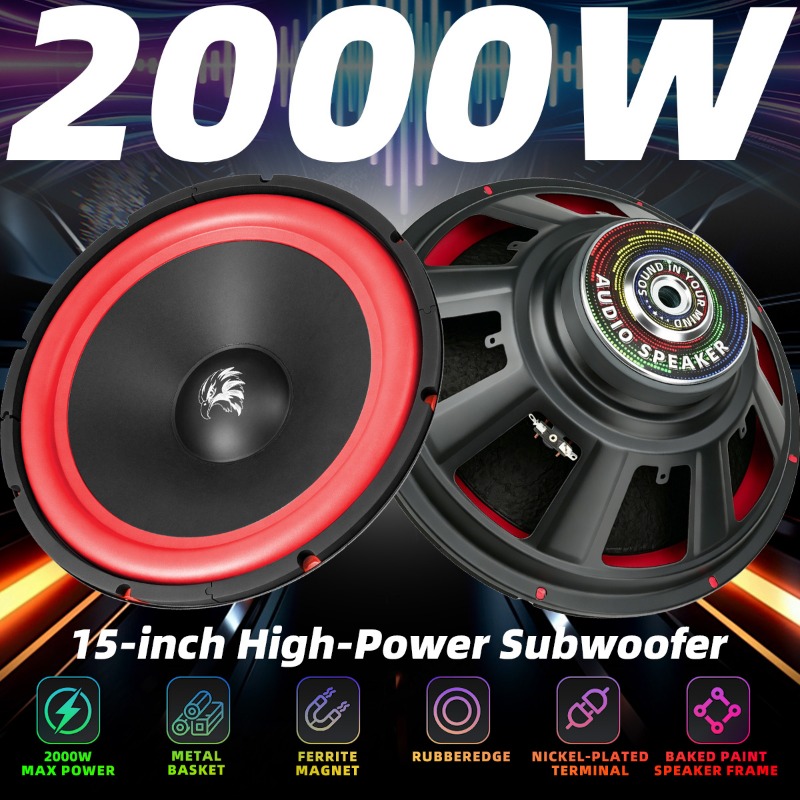 1 Stück 15 Zoll Auto-Subwoofer – Audio Home Cinema Bewertung und Preis