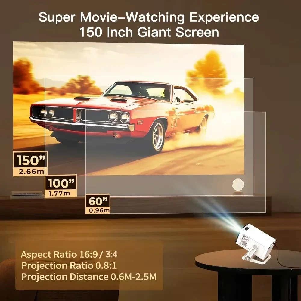 Mini-Projektor Wifi6 und BT5.4 – Home Cinema Tv Bewertung und Preis